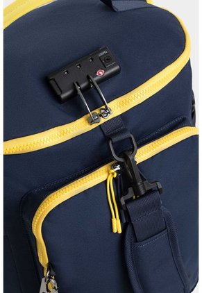 Bolso Tipo Tula Morral En Lona Con Bolsillo Oculto Para Laptop Bolso Tipo Tula Morral En Lona Con Bolsillo Oculto Para Laptop Azul NAPPA