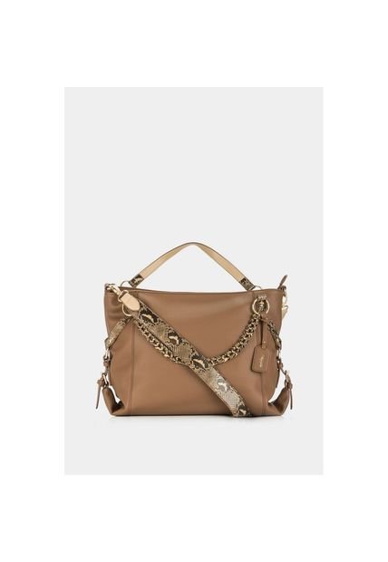 Bolso Para Mujer En Sintetico Tipo Shopping De Silueta Amplia Y Estructurada Con Cargadera En Cadena Bolso Para Mujer En Sintetico Tipo Shopping De Silueta Amplia Y Estructurada Con Cargadera En Cadena Miel NAPPA