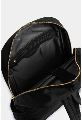 Bolso Tipo Tula Morral En Textil Con Bolsillo Frontal Removible Bolso Tipo Tula Morral En Textil Con Bolsillo Frontal Removible Negro NAPPA