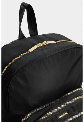 Bolso Tipo Tula Morral En Textil Con Bolsillo Frontal Removible Bolso Tipo Tula Morral En Textil Con Bolsillo Frontal Removible Negro NAPPA