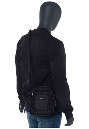 Bolso Manos Libres Negro Nappa