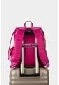 Morral En Lona Para Mujer Con Bolsillo Frontal Removible Morral En Lona Para Mujer Con Bolsillo Frontal Removible Fucsia NAPPA de Nappa
