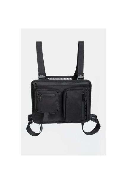 Chaleco De Moda Para Uso Cotidiano De Movilidad Con Líneas Reflectivas Traseras. Chaleco De Moda Para Uso Cotidiano De Movilidad Con Líneas Reflectivas Traseras. Negro NAPPA