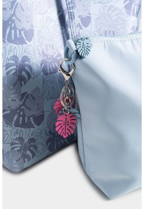 Shopping Doblefaz Para Mujer En Textil Estampado Con Bolsa Interna Shopping Doblefaz Para Mujer En Textil Estampado Con Bolsa Interna Azul NAPPA