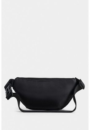 Riñonera Linar Masculina En Lona Riñonera Linar Masculina En Lona Negro NAPPA