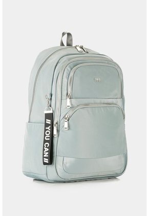 Bolso Tipo Tula Morral Para Mujer En Lona Con Bolsillos Frontales Bolso Tipo Tula Morral Para Mujer En Lona Con Bolsillos Frontales Gris NAPPA