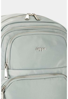 Bolso Tipo Tula Morral Para Mujer En Lona Con Bolsillos Frontales Bolso Tipo Tula Morral Para Mujer En Lona Con Bolsillos Frontales Gris NAPPA