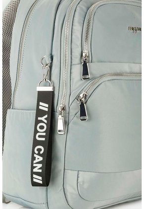 Bolso Tipo Tula Morral Para Mujer En Lona Con Bolsillos Frontales Bolso Tipo Tula Morral Para Mujer En Lona Con Bolsillos Frontales Gris NAPPA