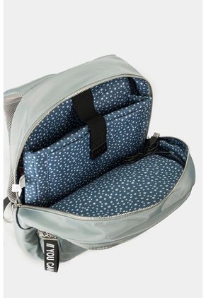 Bolso Tipo Tula Morral Para Mujer En Lona Con Bolsillos Frontales Bolso Tipo Tula Morral Para Mujer En Lona Con Bolsillos Frontales Gris NAPPA