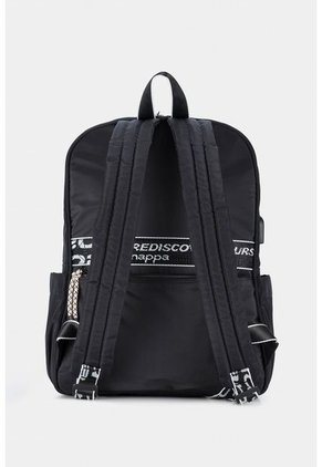 Morral En Textil Para Mujer Con Bolsillo Frontal Removible Morral En Textil Para Mujer Con Bolsillo Frontal Removible Negro NAPPA