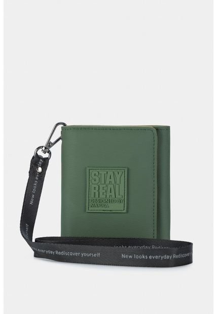 Billetera Sintetico De Tacto Suave De Tres Compartimentos Billetera Sintetico De Tacto Suave De Tres Compartimentos Verde NAPPA