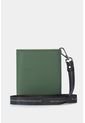 Billetera Sintetico De Tacto Suave De Tres Compartimentos Billetera Sintetico De Tacto Suave De Tres Compartimentos Verde NAPPA de Nappa