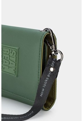 Billetera Sintetico De Tacto Suave De Tres Compartimentos Billetera Sintetico De Tacto Suave De Tres Compartimentos Verde NAPPA