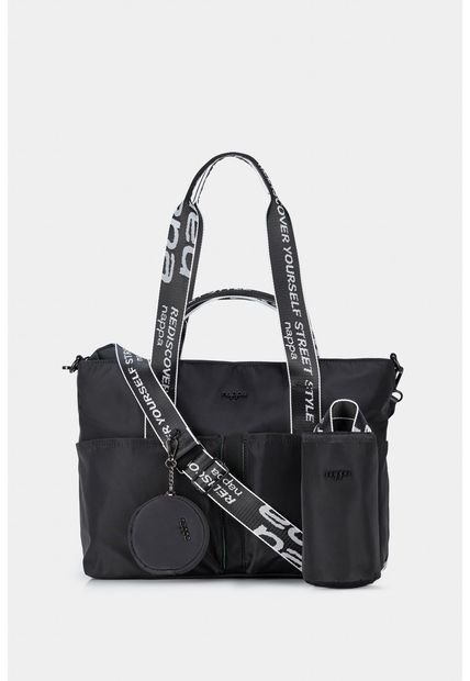 Shopping Harrington Cargo En Lona Con Por Estuche Para Termo Shopping Harrington Cargo En Lona Con Por Estuche Para Termo Negro NAPPA