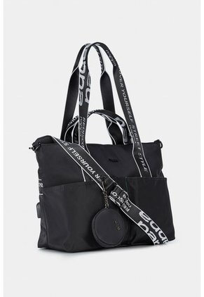 Shopping Harrington Cargo En Lona Con Por Estuche Para Termo Shopping Harrington Cargo En Lona Con Por Estuche Para Termo Negro NAPPA