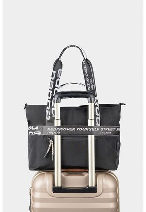 Shopping Harrington Cargo En Lona Con Por Estuche Para Termo Shopping Harrington Cargo En Lona Con Por Estuche Para Termo Negro NAPPA