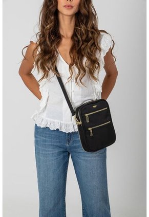 Bolso Tipo Tula Morral Para Mujer Con Bolsillo Removible Bolso Tipo Tula Morral Para Mujer Con Bolsillo Removible Negro NAPPA