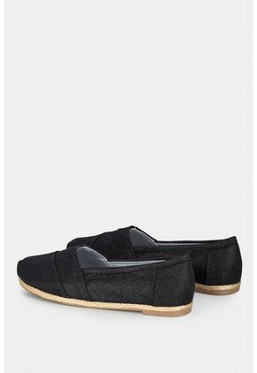 Zapato Estilo Mocasin Para Mujer En Sintetico Tipo Toms Con Vira De Yute En La Suela