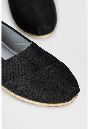 Zapato Estilo Mocasin Para Mujer En Sintetico Tipo Toms Con Vira De Yute En La Suela