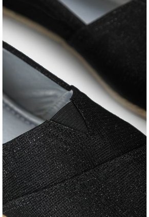 Zapato Estilo Mocasin Para Mujer En Sintetico Tipo Toms Con Vira De Yute En La Suela