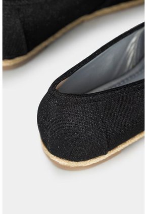 Zapato Estilo Mocasin Para Mujer En Sintetico Tipo Toms Con Vira De Yute En La Suela