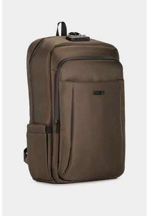 Bolso Tipo Tula Morral En Lona Para Hombre Con Lock De Seguridad En La Parte Superior Bolso Tipo Tula Morral En Lona Para Hombre Con Lock De Seguridad En La Parte Superior Cafe NAPPA