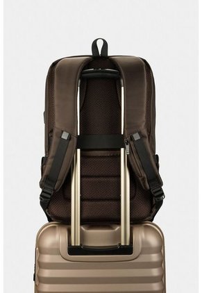 Bolso Tipo Tula Morral En Lona Para Hombre Con Lock De Seguridad En La Parte Superior Bolso Tipo Tula Morral En Lona Para Hombre Con Lock De Seguridad En La Parte Superior Cafe NAPPA