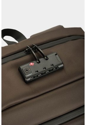 Bolso Tipo Tula Morral En Lona Para Hombre Con Lock De Seguridad En La Parte Superior Bolso Tipo Tula Morral En Lona Para Hombre Con Lock De Seguridad En La Parte Superior Cafe NAPPA