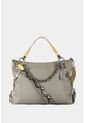 Bolso Para Mujer En Sintetico Tipo Shopping De Silueta Amplia Y Estructurada Con Cargadera En Cadena Bolso Para Mujer En Sintetico Tipo Shopping De Silueta Amplia Y Estructurada Con Cargadera En Cadena Gris NAPPA de Nappa