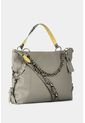 Bolso Para Mujer En Sintetico Tipo Shopping De Silueta Amplia Y Estructurada Con Cargadera En Cadena Bolso Para Mujer En Sintetico Tipo Shopping De Silueta Amplia Y Estructurada Con Cargadera En Cadena Gris NAPPA de Nappa