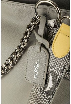 Bolso Para Mujer En Sintetico Tipo Shopping De Silueta Amplia Y Estructurada Con Cargadera En Cadena Bolso Para Mujer En Sintetico Tipo Shopping De Silueta Amplia Y Estructurada Con Cargadera En Cadena Gris NAPPA