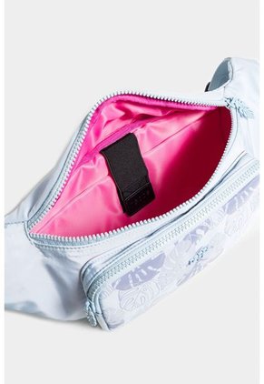 Riñonera Ficus Botanical En Textil Estampado Grande Riñonera Ficus Botanical En Textil Estampado Grande Azul NAPPA