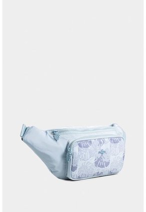 Riñonera Ficus Botanical En Textil Estampado Grande Riñonera Ficus Botanical En Textil Estampado Grande Azul NAPPA