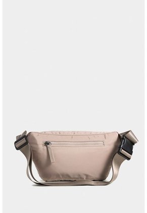 Bolso Tipo Riñonera Basic Quenn Mediana En Textil Con Jaladeras En Caucho Bolso Tipo Riñonera Basic Quenn Mediana En Textil Con Jaladeras En Caucho Arena NAPPA