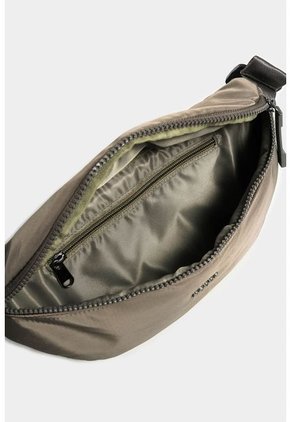 Bolso Tipo Riñonera Basic Quenn Mediana En Textil Con Jaladeras En Caucho Bolso Tipo Riñonera Basic Quenn Mediana En Textil Con Jaladeras En Caucho Verde NAPPA