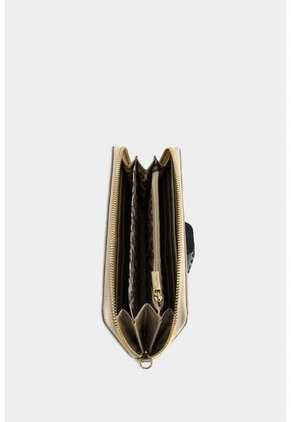 Billetera Portachequera Basica Con Compartimento Interno Para Monedas Billetera Portachequera Basica Con Compartimento Interno Para Monedas Dorado NAPPA