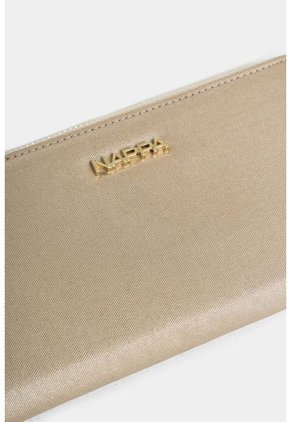 Billetera Portachequera Basica Con Compartimento Interno Para Monedas Billetera Portachequera Basica Con Compartimento Interno Para Monedas Dorado NAPPA