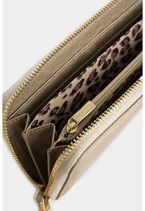 Billetera Portachequera Basica Con Compartimento Interno Para Monedas Billetera Portachequera Basica Con Compartimento Interno Para Monedas Dorado NAPPA