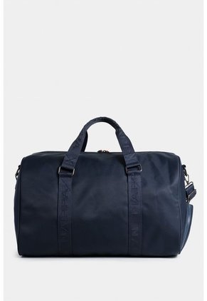 Bolso De Gran Capacidad En Lona Con Doble Cargadera Bolso De Gran Capacidad En Lona Con Doble Cargadera Azul NAPPA