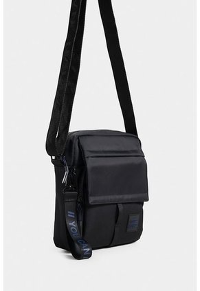 Bandolera Pratt Vit Con Tapa En Bolsillo Bandolera Pratt Vit Con Tapa En Bolsillo Negro NAPPA