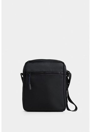 Bandolera Pratt Vit Con Tapa En Bolsillo Bandolera Pratt Vit Con Tapa En Bolsillo Negro NAPPA