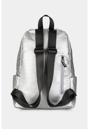 Morral Astor Para Mujer En Lona Encerada Con Gravado En Colores Metalizados De Moda Morral Astor Para Mujer En Lona Encerada Con Gravado En Colores Metalizados De Moda Plata NAPPA