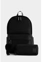 Morral Astor En Lona Con Tiras Estampadas Morral Astor En Lona Con Tiras Estampadas Negro NAPPA de Nappa
