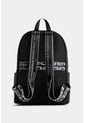 Morral Astor En Lona Con Tiras Estampadas Morral Astor En Lona Con Tiras Estampadas Negro NAPPA de Nappa