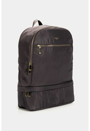 Bolso Tipo Tula Morral Para Mujer En Lona Con Cierres Metalicos Frontales Y Compartimento Tipo Lonchera Bolso Tipo Tula Morral Para Mujer En Lona Con Cierres Metalicos Frontales Y Compartimento Tipo Lonchera Gris NAPPA