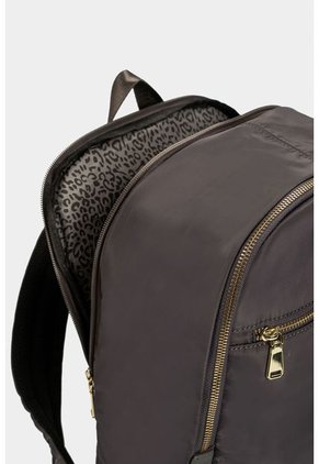 Bolso Tipo Tula Morral Para Mujer En Lona Con Cierres Metalicos Frontales Y Compartimento Tipo Lonchera Bolso Tipo Tula Morral Para Mujer En Lona Con Cierres Metalicos Frontales Y Compartimento Tipo Lonchera Gris NAPPA