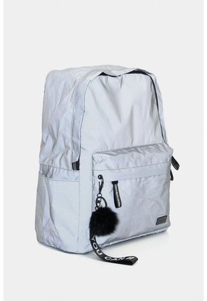 Bolso Tipo Tula Morral En Textil Reflectivo Para Mujer. Bolso Tipo Tula Morral En Textil Reflectivo Para Mujer. Gris NAPPA