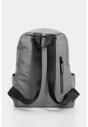 Bolso Tipo Tula Morral En Textil Reflectivo Para Mujer. Bolso Tipo Tula Morral En Textil Reflectivo Para Mujer. Gris NAPPA