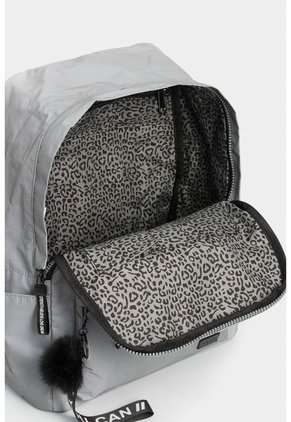 Bolso Tipo Tula Morral En Textil Reflectivo Para Mujer. Bolso Tipo Tula Morral En Textil Reflectivo Para Mujer. Gris NAPPA