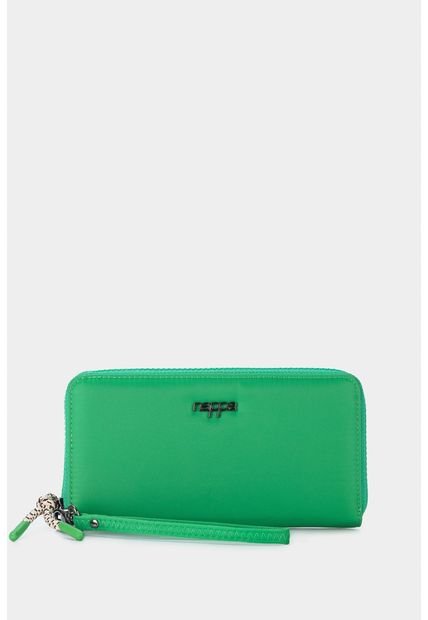 Billetera Portachequera Harrington Para Mujer En Lona Billetera Portachequera Harrington Para Mujer En Lona Verde NAPPA